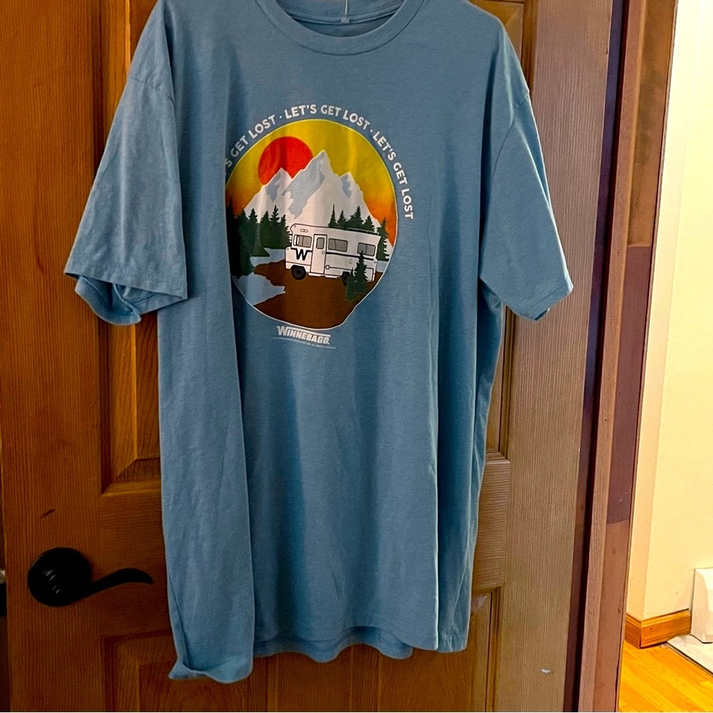 Let’s Get Lost Winnebago Camper Plus Size comfy Tee 3X NWOT